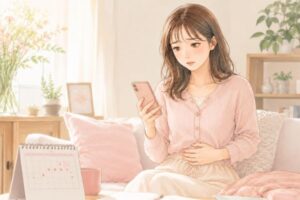 不安そうな女性