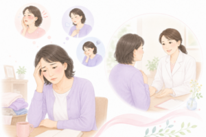 受診を考える女性