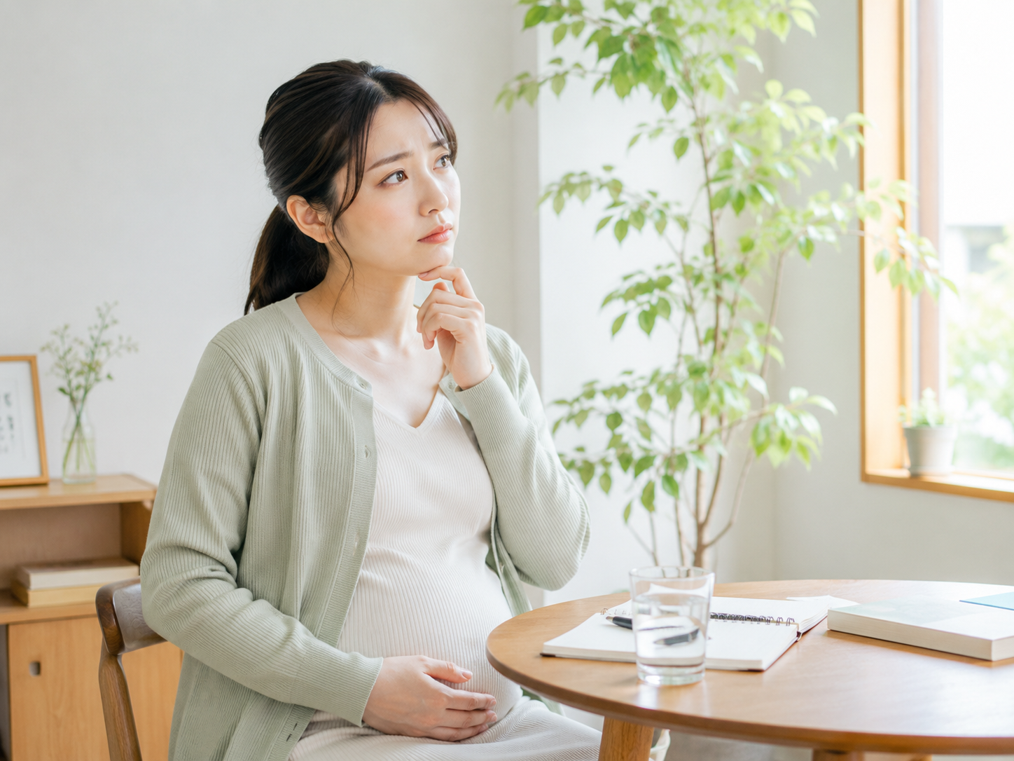体調不良とつわりの違いに不安を感じる女性